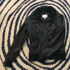Xhilaration Faux Leather Motorcycle Jacket
